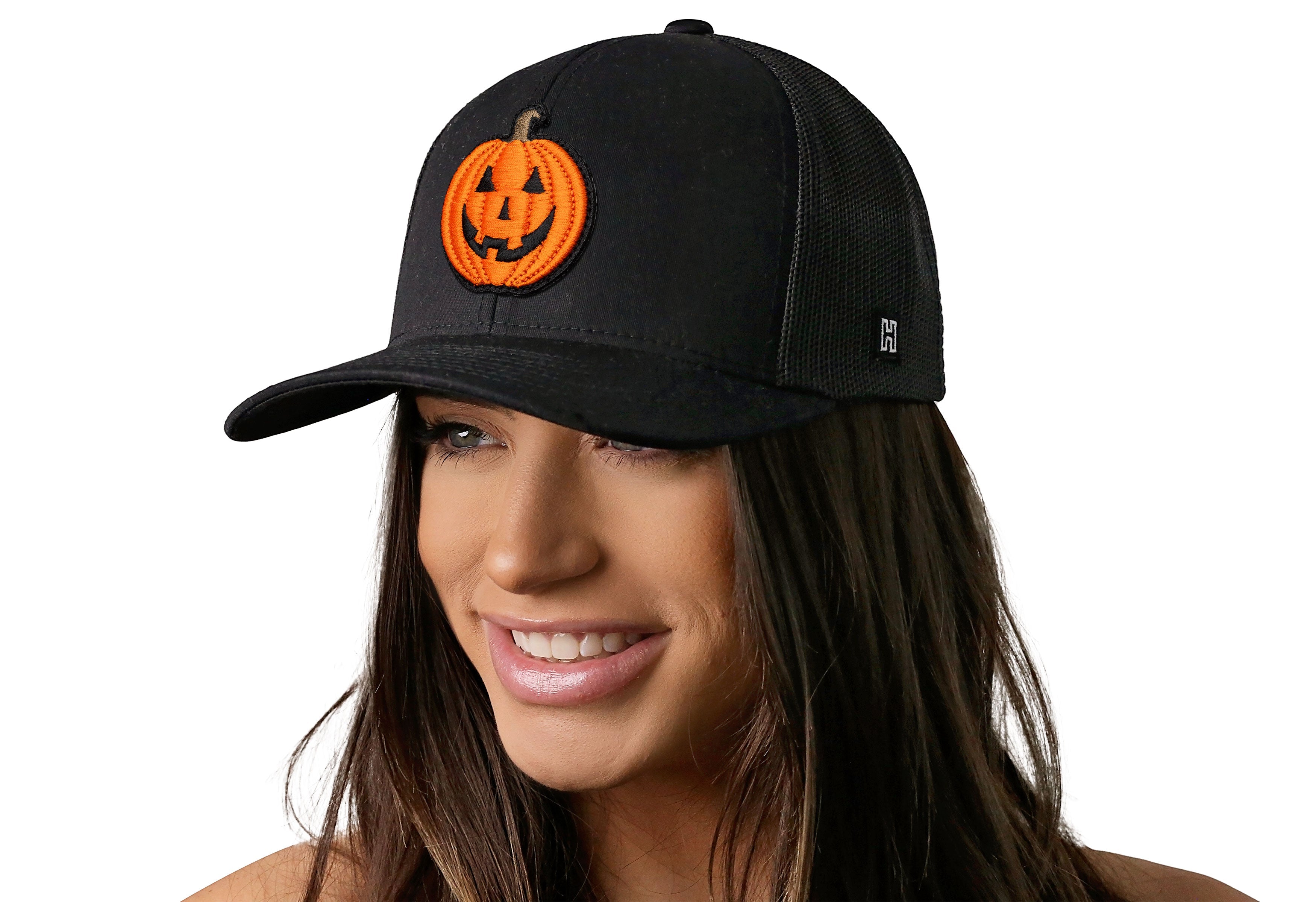 Jack-O-Lantern Trucker Hat  |  Halloween Snapback