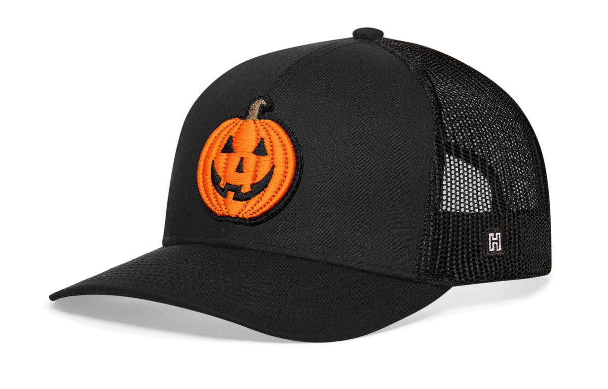 Jack-O-Lantern Trucker Hat  |  Halloween Snapback
