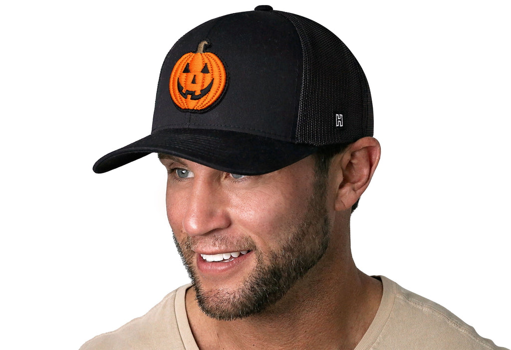 Jack-O-Lantern Trucker Hat  |  Halloween Snapback