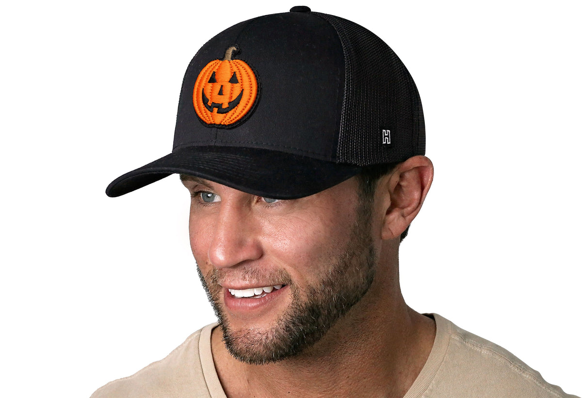 Jack-O-Lantern Trucker Hat  |  Halloween Snapback